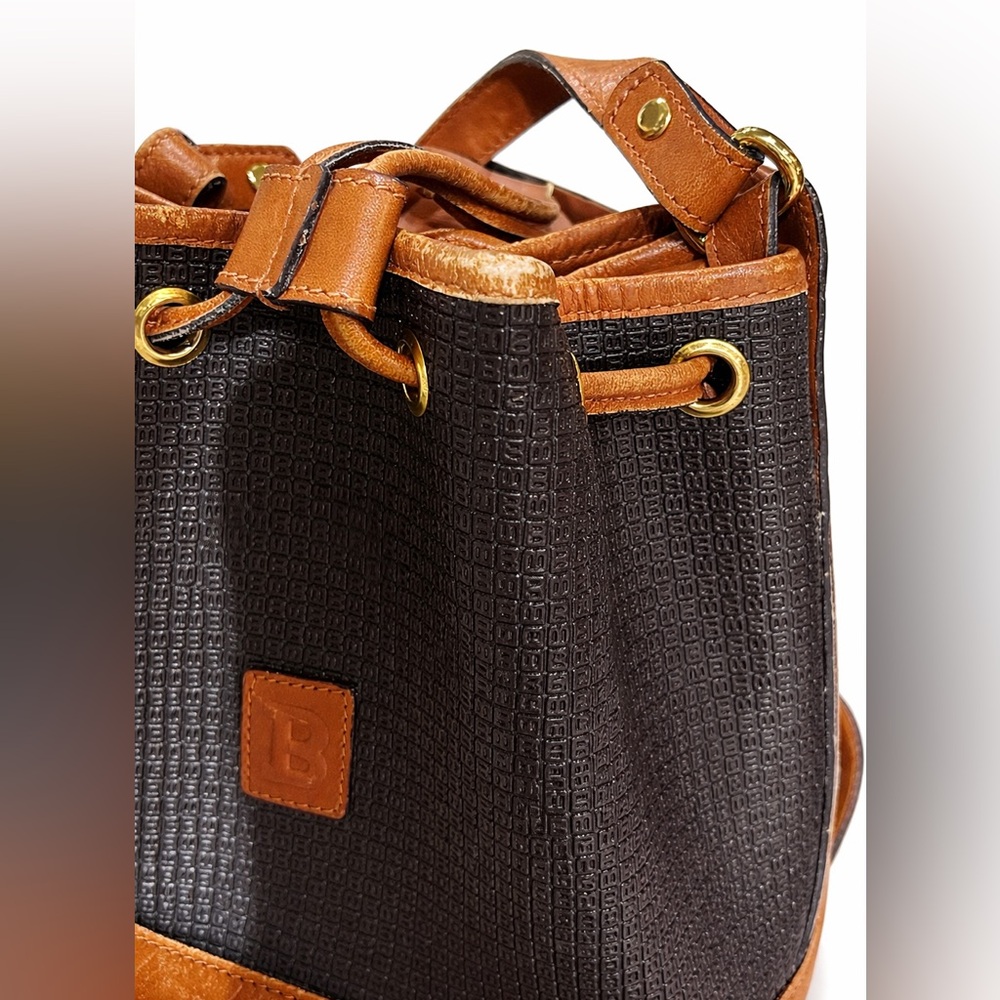 BALLY Black and Brown Bucket Bag - Picture 8 of 10